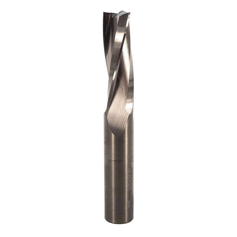 Triple Flute Slow Spiral Router Bit - 1/2" SH 1/2" CD - Types:Upcut Spiral Bit - Cutting Length:1-1/2" - Overall Length:3-1/2"